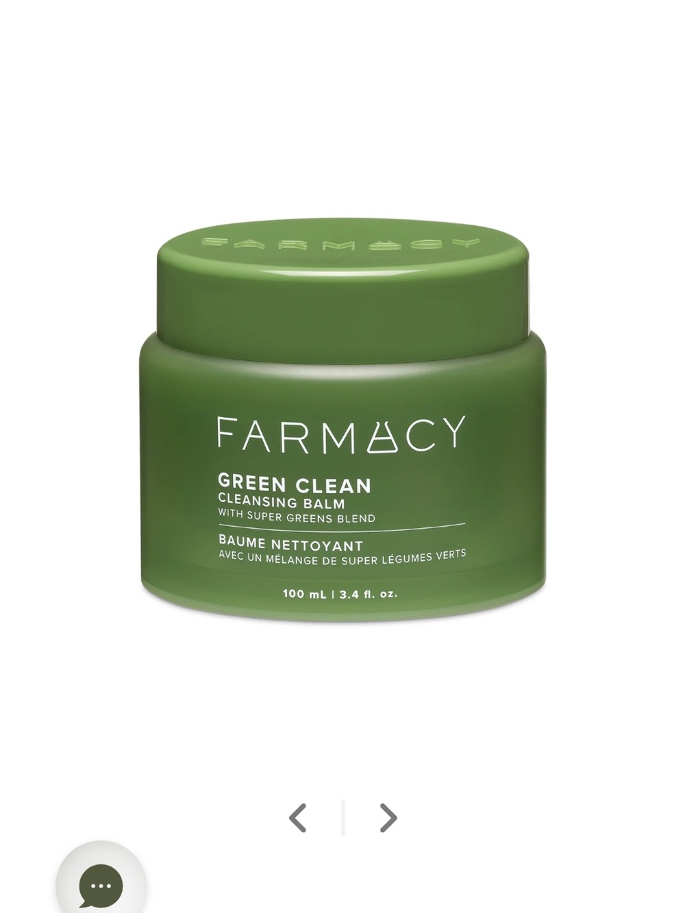 Farmacy Green Clean Cleansing Balm — Olive Green Jar